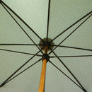 Japanese Pattern Textile Natural Bamboo Bat Umbrella/Deep Green 