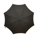Japanese Pattern Textile Natural Bamboo Bat Umbrella/Black 