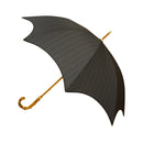 Japanese Pattern Textile Natural Bamboo Bat Umbrella/Black 