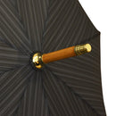 Japanese Pattern Textile Natural Bamboo Bat Umbrella/Black 