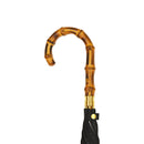 Japanese Pattern Textile Natural Bamboo Bat Umbrella/Black 