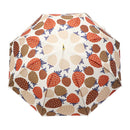 Round roof deep umbrella - strawberry/pure white (dome umbrella - strawberry/pure white) 