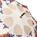 Round roof deep umbrella - strawberry/pure white (dome umbrella - strawberry/pure white) 