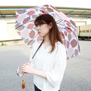 Round roof deep umbrella - strawberry/pure white (dome umbrella - strawberry/pure white) 