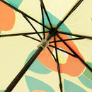 Japanese Pattern Textile Three-Folding Umbrella - TSUBAKI/Natural 