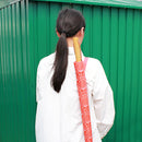和柄テキスタイル 長傘袋‐茜