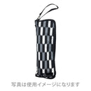 和柄テキスタイル 折り畳み傘袋‐矢絣／黒檀