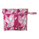 Japanese Pattern Textile Kids Raincoat - Fushia/Peach 