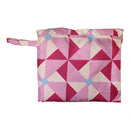 Japanese Pattern Textile Kids Raincoat - Fushia/Peach 