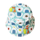 Japanese Pattern Textile Reversible Rain Hat - Small Rice Ball / 55cm 