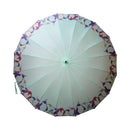 Japanese Pattern Textile 16-Rib Long Umbrella - Group of Penguins / Pastel 
