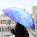 和柄テキスタイル 16本骨長傘‐宇宙