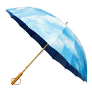 Japanese Pattern Textile 16-Rib Long Umbrella - Sky 