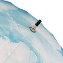 Japanese Pattern Textile 16-Rib Long Umbrella - Sky 