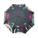 Japanese Pattern Textile Three-Folding Umbrella - Kikyo/Navy 