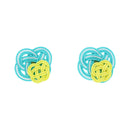 Traditional Mizuhiki Earrings - Double Rape Blossoms 