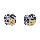 Traditional Mizuhiki Earrings - Double Rape Blossoms 