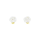 Traditional Mizuhiki Earrings - Two-Colored Plum Blossoms 