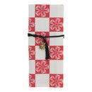 Hairpin bag - cherry blossom checkered pattern