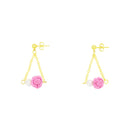 Traditional Mizuhiki Earrings - Awaji Tama Shinju 