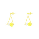 Traditional Mizuhiki Earrings - Awaji Tama Shinju 