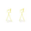Traditional Mizuhiki Earrings - Awaji Tama Pearl 