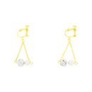 Traditional Mizuhiki Earrings - Awaji Tama Pearl 
