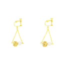 Traditional Mizuhiki Earrings - Awaji Tama Pearl 