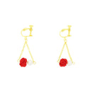 Traditional Mizuhiki Earrings - Awaji Tama Pearl 