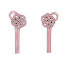Traditional Mizuhiki Earrings - Plum Blossoms 