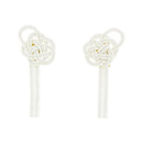 Traditional Mizuhiki Earrings - Plum Blossoms 