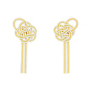 Traditional Mizuhiki Earrings - Plum Blossoms 