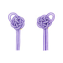Traditional Mizuhiki Earrings - Plum Blossoms 