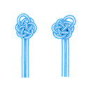 Traditional Mizuhiki Earrings - Plum Blossoms 
